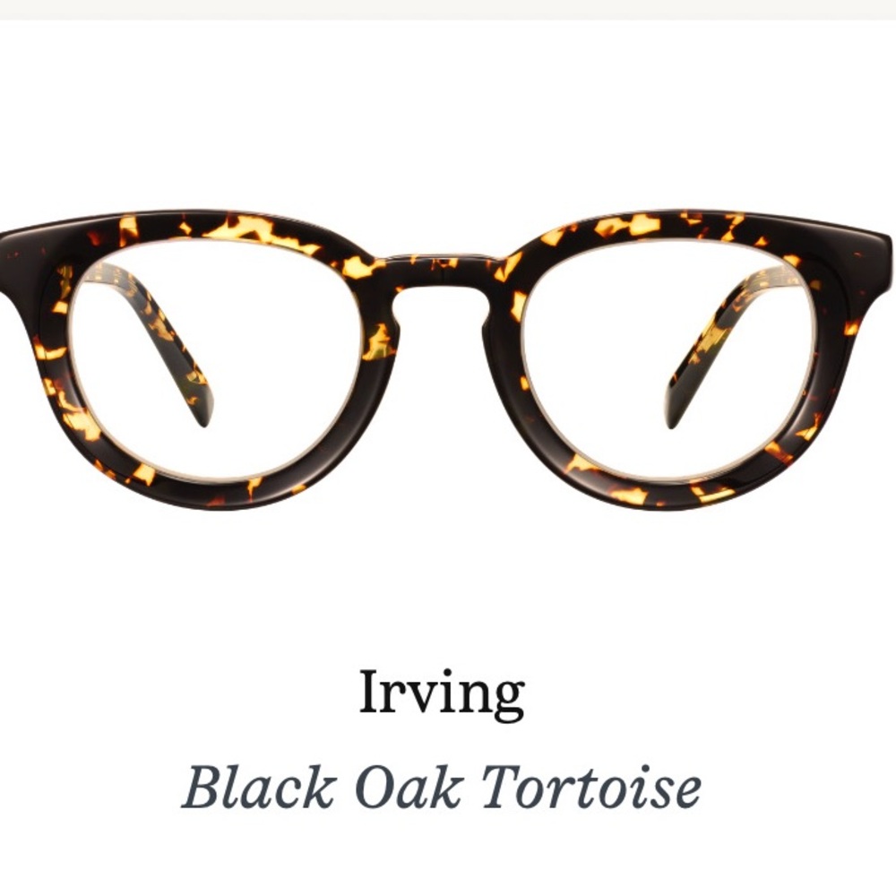 Irving Black Oak Tortoise Glasses